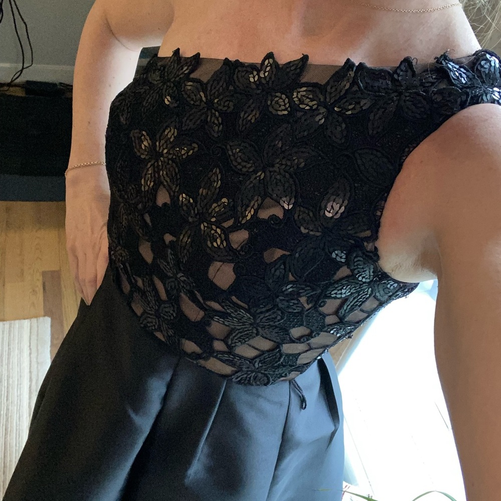 Theia one shoulder cocktail dress